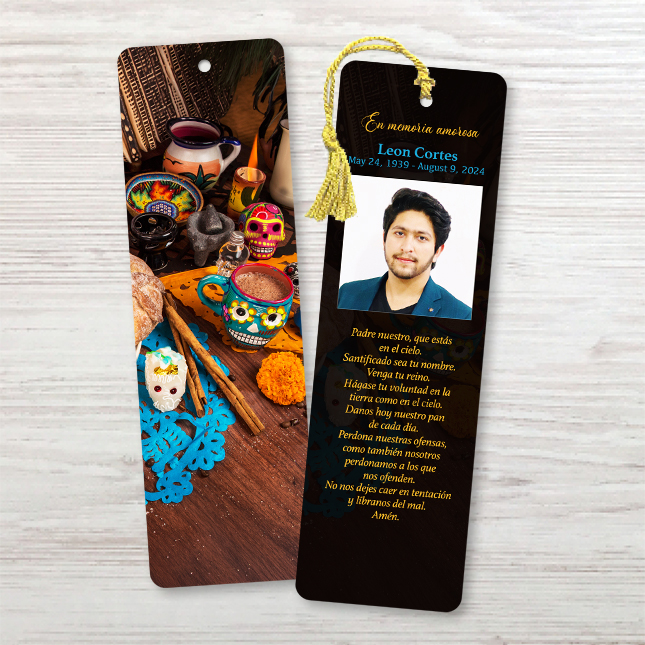 Show details for Día de Muertos Spanish Bookmark