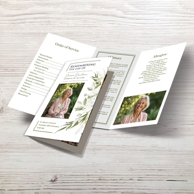 Show details for Botanical Trifold Program