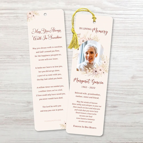 Show details for Multi Floral Border Bookmark