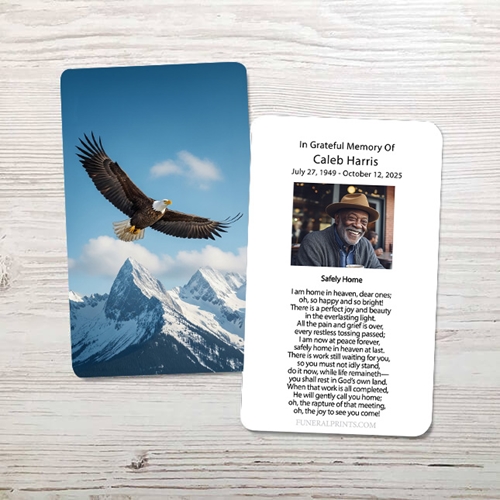 Show details for Majestic Eagle Memorial Card
