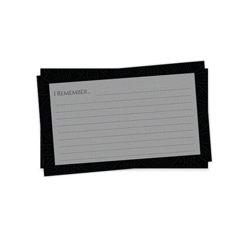 Show details for Black Silver Classic Remember Card