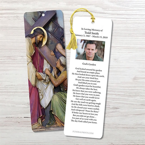 Show details for Jesus Carrying Cross 2 Bookmark