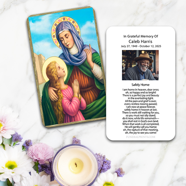 Show details for St. Anne Spanish Prayer Card