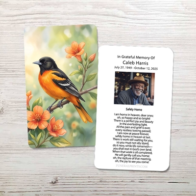 Show details for Oriole Memorial Card