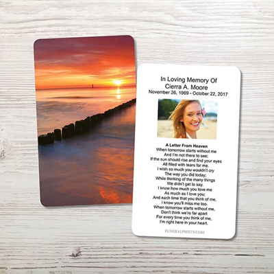 Picture of Sunset Bay Memorial Card