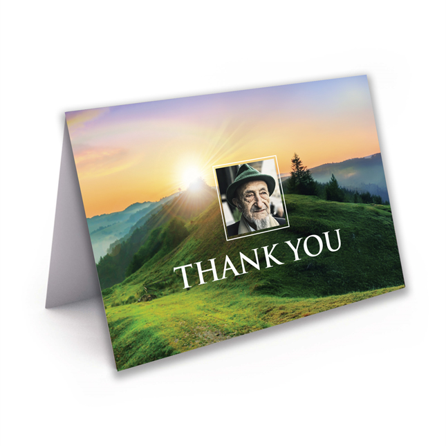 Show details for Mountain Rainbow Thank You Card 